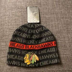 *New* Chicago Blackhawks Toque / Beanie NHL Adult Universal Fanatics Pro Bedard